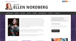 Desktop Screenshot of ellennordberg.com